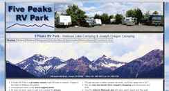 Desktop Screenshot of 5peaksrvpark.com